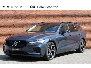 Volvo V60 2.0 T8 Plug-in hybrid AWD Plus Dark | Nappa leder met stoelventilatie en massage stoelen | Electrische stoelverstelling met geheugen | Stoel en stuurwielverwarming | Stoelverwarming achterbank | Verwarmbare voorruit | 360 Camera | Full Led koplampen |Harman Kardon premium audio | 19 inch LM velgen |