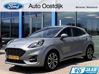 Ford Puma 1.0 EcoBoost Hybrid ST-Line 125PK Automaat Winterpack Adaptieve Cruise Camera Blind-Spot Parkeersensoren Climate Privacy Glass Full-LED *Sportief*