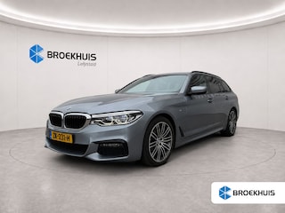 BMW 5-serie Touring 520i 184PK HIGH EXECUTIVE M-SPORT AUTOMAAT / NAVI / LEDER / LASER-LED / CLIMA / PDC / 19" LMV / KEYLESS / PANO. DAK / WINTERPAKKET /  CRUISECONTROL !!