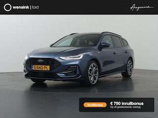 Ford Focus Wagon 1.0 EcoBoost Hybrid ST Line X | Panormadak | Winterpakket | Cruise Control Adaptief | Head-Up | Elektr. Achterklep | 18" Lichtmetalen Velgen | Parkeercamera |