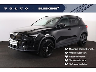 Volvo EX40 Performance Ultra Black Edition 82 kWh - Panorama/schuifdak - IntelliSafe Assist & Surround - 360º Camera - Harman/Kardon audio - Verwarmde voorstoelen, stuur & achterbank - Parkeersensoren voor & achter - Elektr. bedienb. voorstoelen met geheugen links - Warmtepomp - Extra getint glas - 20' LMV