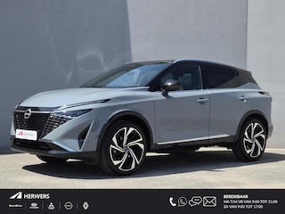 Nissan Qashqai 1.3 MHEV Xtronic Tekna Plus / Fabrieksgarantie tot 10-2028 / All season banden / Head Up Display / Panoramadak / Stuur- Stoel & Voorruit verwarming / Trekgewicht 1800 kg / Bose Audio Systeem / Elektrische achterklep /