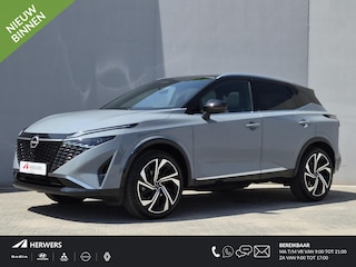 Nissan Qashqai 1.3 MHEV Xtronic Tekna Plus / Fabrieksgarantie tot 10-2028 / All season banden / Head Up Display / Panoramadak / Stuur- Stoel & Voorruit verwarming / Trekgewicht 1800 kg / Bose Audio Systeem / Elektrische achterklep /