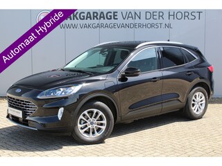 Ford Kuga 2.5-225 pk Titanium X PHEV Plug-in Hybrid. Hybride rijden voor een gunstig bedrag ! Stuur-, stoel-, achterbank- en voorraamverw., lane- en side assist, camera, adapt. cruise cntrl, autm. airco dual, B&O soundsyst., camera v+a etc.