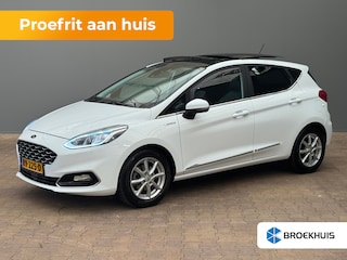 Ford Fiesta 1.0 EcoBoost Vignale Panorama Dak | B&O Sound | Stuur & Stoelverwarming | Leder/Stof | Climate | Keyless | Cruise | Airco (automatisch) | Apple Carplay/Android Auto|telefoonintegratie premium | Audio installatie premium