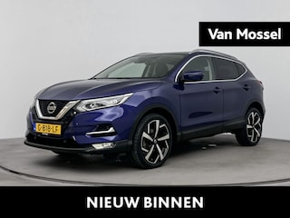 Nissan Qashqai 1.3 DIG-T Tekna | airco automatisch | Apple Carplay/Android | Autonomous Emergency Braking | cruise control | dodehoek detectie | LED koplampen | lederen/stof bekleding | lichtmetalen velgen 19" | navigatiesysteem full map |