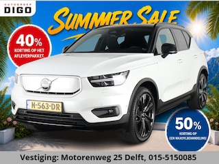 Volvo XC40 RECHARGE TWIN PRO AWD SOD ACCU 93% GARANTIE 9-2031 SCHUIF/ PANORAMADAK. WARMTEPOMP. DIGITAAL DASHBOARD.