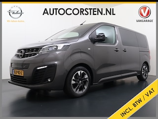 Opel Vivaro Combi Electric 8-Persoons L2 75kWh Leder Panoramadak 2X Elek.Schuifdeur Trekhaak 360°Camera Stoelverwarming Apple Carplay Android Auto Navi Ecc SOH 90% Cruise Control Regen-Lichtsensor Privacy Glas Lmv DAB Led 1.000KG Trekgewicht Garantie op Accu tot 19-12-2030/160.000km