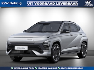 Hyundai Kona N Line Sky 64.8 kWh Volledig Elektrisch met Panoramisch schuifdak, Navigatie en Elektrische achterklep Uit voorraad leverbaar!