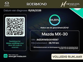 Mazda MX-30 e-SkyActiv 145 Comfort 36 kWh | NL-Auto | SOH 94% |