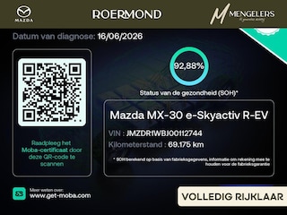 Mazda MX-30 e-SkyActiv 145 Comfort 36 kWh | NL-Auto | SOH 92% |