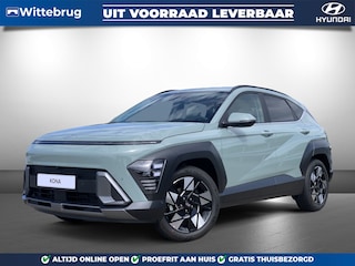 Hyundai Kona 1.6 GDI HEV Premium Full Hybride Automaat met Navigatie, Lederen bekleding en Stoelverwarming Uit voorraad leverbaar!