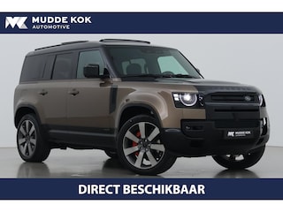 Land Rover Defender 2.0 P300e 110 X | FACELIFT | ClearSight | Meridian Surround | Trekhaak | Luchtvering | Koelbox | Panoramadak | 22 Inch