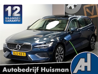 Volvo V60 2.0 T6 AWD 293kW/399pk Aut8 Plug-in hybrid Long Range Plus Bright PANORAMADAK + ADAPT.CRUISE + PILOT ASSIST + SPORTSTOELEN + EL.TREKHAAK + STOELVERWARMING V&A + STUURVERWARMING + ACHTERUITRIJCAMERA + BLIS + LANE ASSIST + LEER + PARKSENSOREN + 18" LM-VELGE