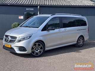 Mercedes-Benz V250 Night black editie - L2H1 - zilvergrijs - trekhaak - MBUX - dubbele schuifdeur - BPM vrij - achterklep - camera - Euro 6 - leder -