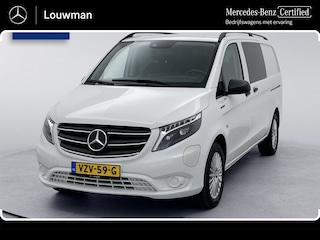 Mercedes-Benz Vito Lang 66 kWh DC 266km WLTP Dubbele cabine Led Schuifdeur L+R 5-zitplaatsen Navigatie Camera Snelladen