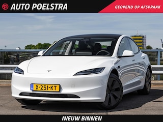 Tesla Model 3 RWD 60 kWh Highland LFP Accu Panoramadak Zwart Leder 18" incl. BTW