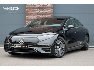 Mercedes-Benz EQS 500 4MATIC AMG Line 108 kWh | Luchtvering | Achterasbesturing | Distronic+ | Memory | Nekverwarming | Massage | Entertainment Achter+ | Verwarmd Stuurwiel | HUD | Burmester | Panoramadak | Digital Light |
