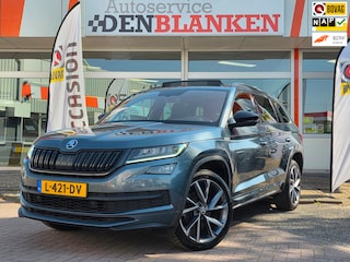 Skoda Kodiaq 1.5 TSI Sportline Bns Automaat BJ.2021/ Panodak / Half Leer / Keyless / Climate Control / Led / 20"Lmv / Trekhaak !!