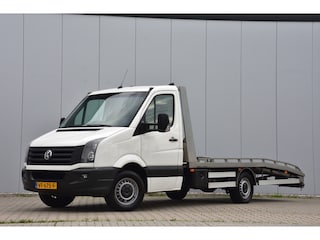 Volkswagen Crafter 35 2.0 TDI + Aanhanger, Luchtvering, Tachograaf, Navi, Airco, Goed onderhouden! Oprijwagen Autoambulance