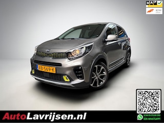 Kia Picanto 1.2 CVVT X-Line 1E EIGENAAR NL AUTO NAP 4 CYLINDER MOTOR NAVI/CAMERA KEY-LESS VOL LEDER CRUISE ECC PDC LMV!!