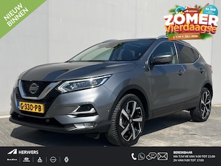Nissan Qashqai 1.3 DIG-T Tekna Trekhaak (1500kg)/ Full-Map Navigatie / Stoelverwarming / Dode Hoek Detectie / Keyless / Dealer Onderhouden / All Season Banden /