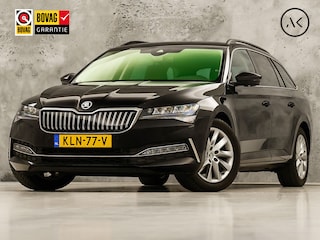 Skoda Superb Combi 1.4 TSI iV Sport 218Pk Automaat (VIRTUAL COCKPIT, APPLE CARPLAY, GROOT NAVI, MEMORY SEAT, LEDER/ALCANTARA, CAMERA, STOELVERWARMING, ADAPTIVE CRUISE, ELEK ACHTERKLEP, NIEUWSTAAT)