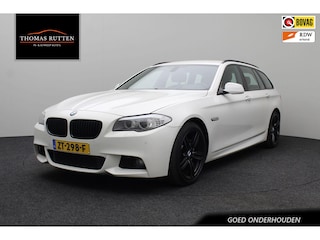 BMW 5-serie Touring 528i High Executive 2012 M-Pakket | Head-up | Memoryseats | Navigatie | Camera | Bluetooth | Stoelverwarming | PDC | Cruise control | Climate control | USB AUX | Lederen bekleding | Elektrisch verstelbaar stuur
