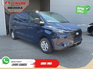 Ford Transit Custom L2 71 Kwh 370 km WLTP Garantie t/m 06-'29/ LED/ Snellader/ Standkachel/ Stoelverw./ Stuurverw./ Carplay/ Camera/ PDC/ Climate/ Cruise/ 16"LMV