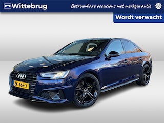 Audi A4 Limousine 40 TFSI 190PK Sport S line black edition / Parkeersensoren / Getint glas / Navigatie / Lederen bekleding / 19'' LMV TRANS