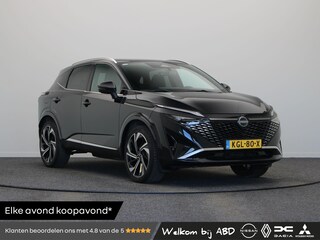 Nissan Qashqai 158pk MHEV Xtronic Tekna Plus | BOSE audio | Stoel, stuur en voorruitverwarming | Lederen bekleding | Elektrisch vertelbare voorstoelen | 360° camera | 20" LMV |
