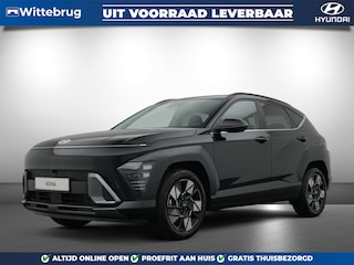 Hyundai Kona 1.6 GDI HEV Premium Full Hybride Automaat met Navigatie, Lederen bekleding en Stoelverwarming Uit voorraad leverbaar!