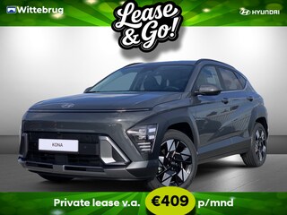Hyundai Kona 1.6 GDI HEV Premium Full Hybride Automaat met Navigatie, Lederen bekleding en Stoelverwarming Uit voorraad leverbaar!