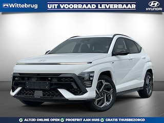 Hyundai Kona 1.6 GDI HEV N Line Sky Full Hybride Automaat Met Panoramadak, Navigatie, Adaptive Cruise Control en Camera Uit voorraad leverbaar!