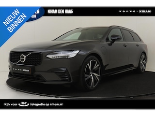 Volvo V90 T6 PLUG-IN HYBRID AWD PLUS DARK *LONG RANGE!* -HARMAN/KARDON|CAMERA|KINDERZITJES|PRIVACY.GLAS|TREKHAAK|WOOL.BLEND|GOOGLE|SoH:100%