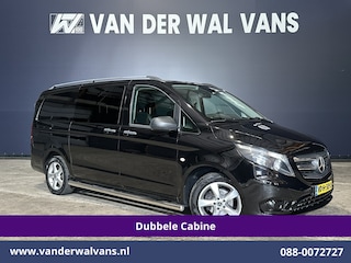 Mercedes-Benz Vito 116 CDI 164pk L2H1 Dubbele Cabine Euro6 Airco | 5-Zits | Navigatie | Camera | Cruisecontrol LM velgen, Trekhaak, Sidebars, Leder, Parkeersensoren, Dakdragers
