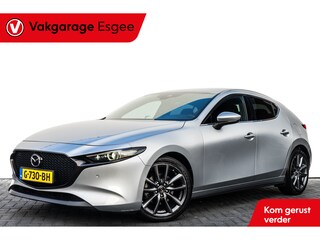 Mazda 3 2.0 123 PK e-SkyActiv-G M Hybrid 122 Luxury | Ned Auto | Leer | Clima | Navi | Rijklaar | | Achteruitrijcamera |  Carplay/Android | Premium Audi DAB | Keyless | Voorstoelen verwarmd |