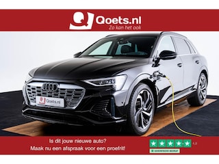 Audi Q8 e-tron 50 quattro S Edition 95 kWh Adaptieve Cruise Control - stoelverwarming voor/achter - Sportstoelen - B&O - Head up - Uitgebreide interieurvoorverwarming - Comfortsleutel - Privacy glas -