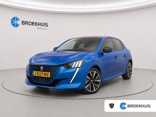Peugeot 208 EV GT 350 50 kWh | Bruin Leder | Adaptieve Cruise | Camera | Pano | Climate Control | Achterbank in delen neerklapbaar | Achteruitrijcamera | Airco (automatisch)