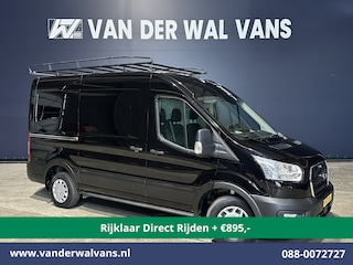 Ford Transit 2.0 TDCI L2H2 Euro6 *Nieuwe apk* Airco | Camera | Navigatie | Imperiaal | Trekhaak | Trap Cruisecontrol, Parkeersensoren, Bijrijdersbank