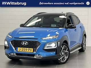 Hyundai Kona 1.6 GDI HEV Premium LEDER | TWO TONE | 18 INCH VELGEN | ZEER COMPLETE AUTO MET LAGE KM STAND!