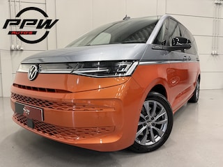 Volkswagen Multivan 1.4 eHybrid Energetic PANO/TREKHAAK/MASSAGE/LEER/HEAD-UP/IQ-LIGHT/ELECTR.SCHUIFDEUREN/ACC/360CAMERA/SFEER/STANDKACHEL/TWO-TONE/UNIEK SLECHTS 37.000KM