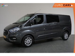 Ford Transit Custom 300 2.0 TDCI L2H1 Limited Dubbele Cabine Navigatie Airco 2 Schuifdeuren Trekhaak Parkeersensoren Apple Carplay Android auto DAB