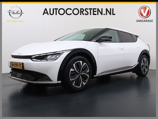 Kia EV6 Plus Long Range 77.4kWh Trekhaak Warmtepomp Leder+Ventilatie+Verwarming Camera Adap.Cruise Meridian®-Audio Stuur+Achterbankverwarming Elek.Stoelen+Memory Navi Ecc SOH 100% Elek.Achterklep Apple Carplay Android Auto Privacy Glas Pdc Lmv Led DAB 1.600KG Trekgewicht Dealeronderhouden