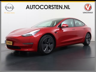 Tesla Model 3 Long Range AWD 75kWh Facelift Warmtepomp Elek.Achterklep Draadloze Tel.lader Leder Panoramadak Adap.Cruise Camera's Navi Ecc Stoel+Achterbankverwarming Intel Atom® Lmv Lane Assist Dodehoekwaarschuwing Keyless Elek.Stoelen+Memory Google®-Maps Fabrieksgarantie op motor en accu tot 17-11-2028/192.000km