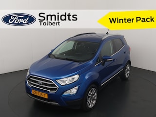 Ford Ecosport EcoBoost 125pk Titanium | Trekhaak | Winterpack | Camera | Dodehoek detectie | B&O audio | Cruise | 17" LMV | 1/2 leer | Apple carplay |