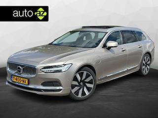Volvo V90 2.0 T6 Plug-in hybrid AWD Ultimate Bright | Trekhaak | Bowers & Wilkins | Massage | Pano | 360 camera | Zitverhoger geïntegreerd