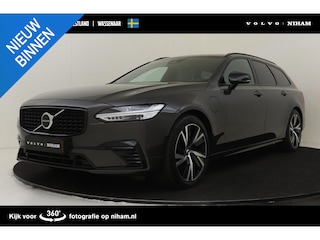 Volvo V90 T6 PLUG-IN HYBRID AWD PLUS DARK *LONG RANGE!* -HARMAN/KARDON|CAMERA|KINDERZITJES|PRIVACY.GLAS|TREKHAAK|WOOL.BLEND|GOOGLE|SoH:100%