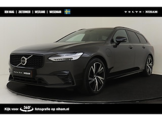 Volvo V90 T6 PLUG-IN HYBRID AWD PLUS DARK *LONG RANGE!* -HARMAN/KARDON|CAMERA|KINDERZITJES|PRIVACY.GLAS|TREKHAAK|WOOL.BLEND|GOOGLE|SoH:100%