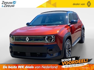 Renault 4 comfort range iconic canvas dak 52 kWh elektrisch vouwdak , nu met 1800,- voorraad korting .  Apple Carplay/Android Auto , Pack Advanced Driving Assist , Harman/kardon premium audio , lichtmetalen velgen 18" , voorstoelen verwarmd , warmtepomp , navigatiesysteem , enz